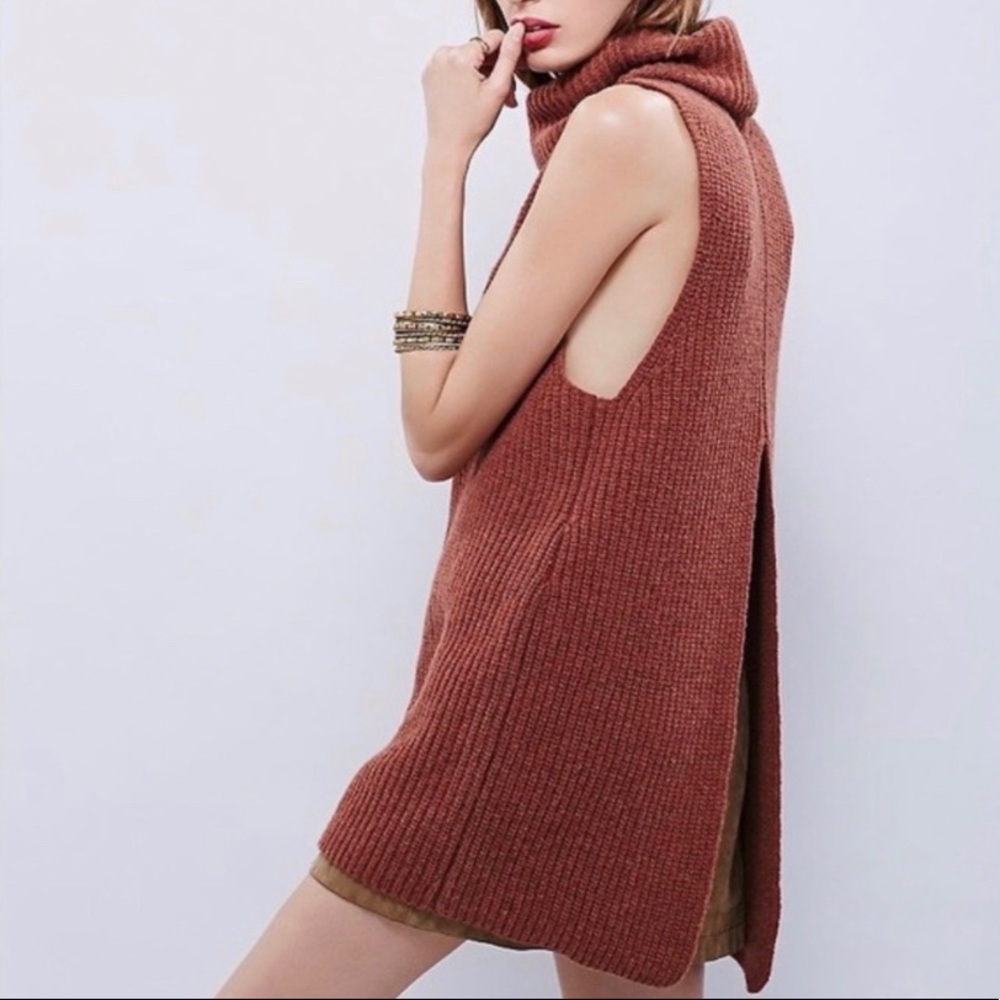 Free People Sweater Vest Lamb wool blend